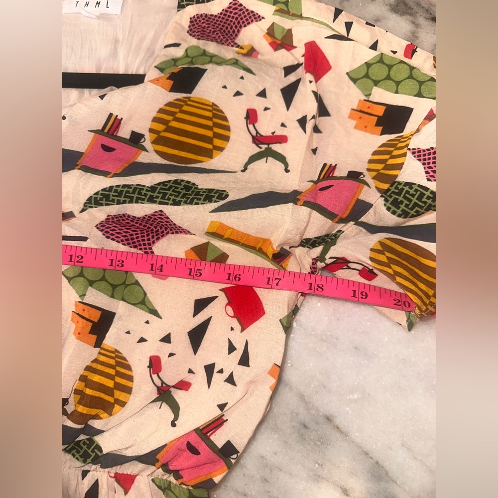 Thml Size Small Multicolor Abstract Mini Boutique… - image 7